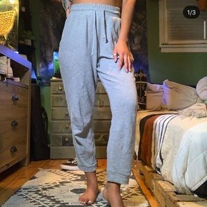 Grey sweatpants